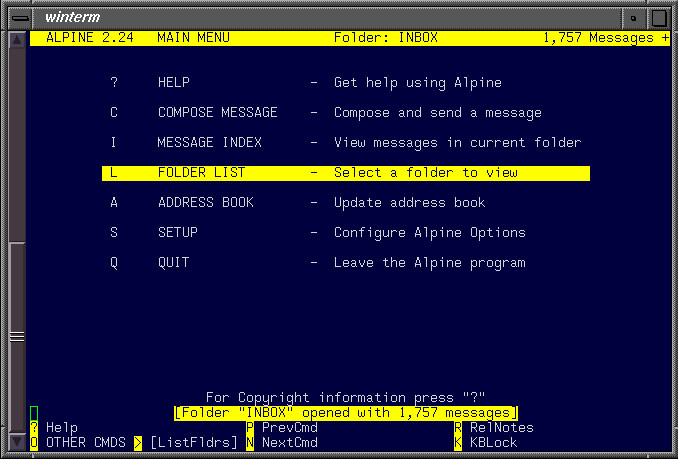 alpine screenshot